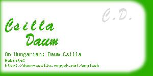 csilla daum business card